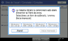 Il·lustració de la pantalla del panell d'operacions