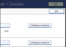 Il·lustració de la pantalla del panell d'operacions