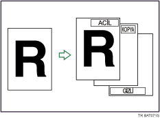 Önayarlı Damganın Gösterimi