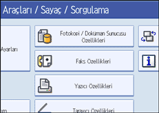 İşlem paneli ekranının gösterimi