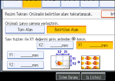 İşlem paneli ekranının gösterimi