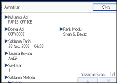 İşlem paneli ekranının gösterimi