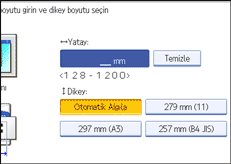 İşlem paneli ekran çizimi