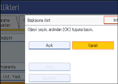 İşlem paneli ekran çizimi