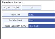 İşlem paneli ekran çizimi
