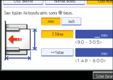 İşlem paneli ekran çizimi