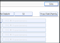 İşlem paneli ekran çizimi