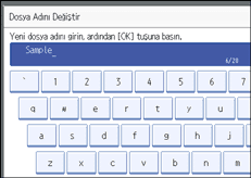 İşlem paneli ekran çizimi