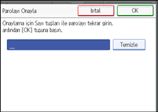 İşlem paneli ekran çizimi