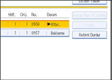 İşlem paneli ekran çizimi