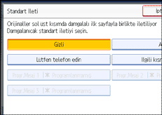 İşlem paneli ekran çizimi