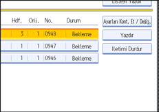 İşlem paneli ekran çizimi