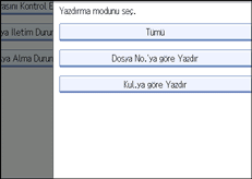İşlem paneli ekran çizimi