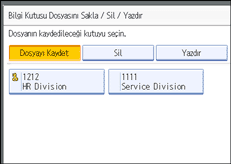 İşlem paneli ekran çizimi