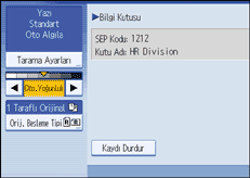 İşlem paneli ekran çizimi