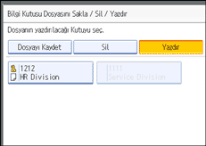 İşlem paneli ekran çizimi