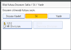 İşlem paneli ekran çizimi