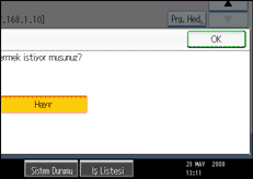 İşlem paneli ekran çizimi