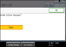 İşlem paneli ekran çizimi