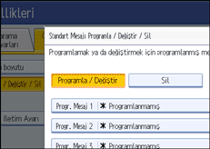 İşlem paneli ekran çizimi