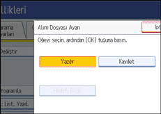 İşlem paneli ekran çizimi