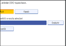 ��lem paneli ekran &ccedil;izimi
