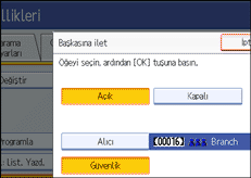 İşlem paneli ekran çizimi