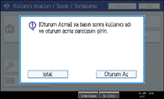 İşlem paneli ekran resmi