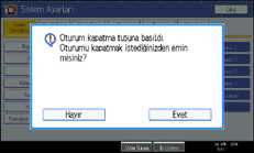 İşlem paneli ekran resmi