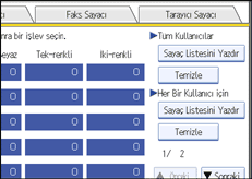 İşlem paneli ekran çizimi