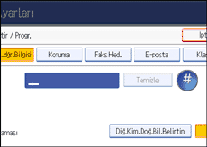İşlem paneli ekran çizimi