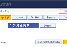 İşlem paneli ekran çizimi