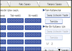 İşlem paneli ekran çizimi