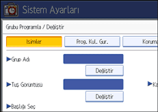 İşlem paneli ekran çizimi