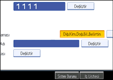 İşlem paneli ekran çizimi