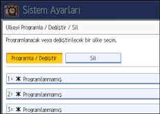 İşlem paneli ekran çizimi