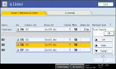 İşlem paneli ekranı gösterimi