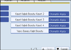 İşlem paneli ekranı gösterimi
