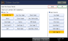 İşlem paneli ekranı gösterimi