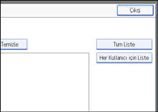 İşlem paneli ekranı gösterimi
