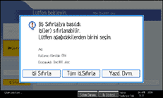 İşlem paneli ekranı gösterimi