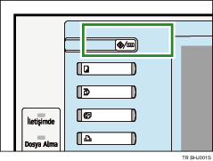 Kullanıcı Araçları/Sayaç tuşu gösterimi