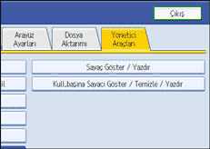 İşlem paneli ekran resmi