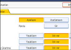 İşlem paneli ekran resmi