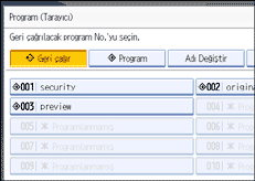 İşlem paneli ekran resmi