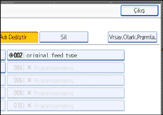 İşlem paneli ekran resmi