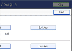 İşlem paneli ekran gösterimi
