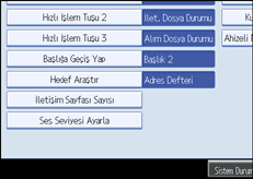 İşlem paneli ekran gösterimi