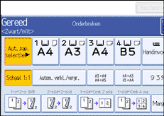 Schermafbeelding bedieningspaneel