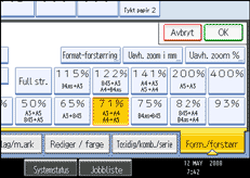 Illustrasjon av skjermpanelet